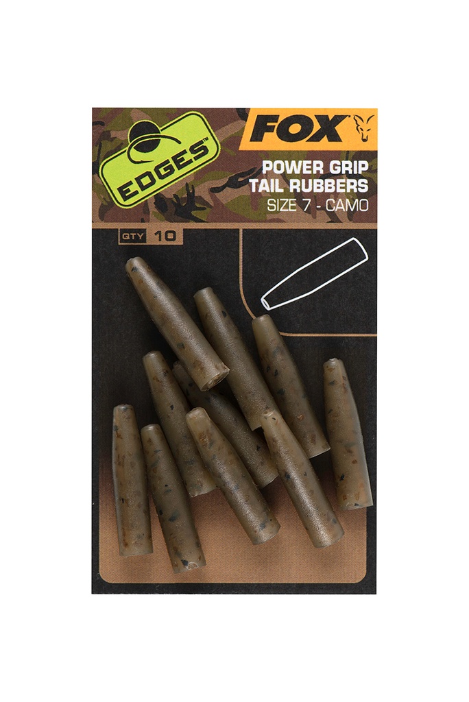 Fox Edges camo size 7 lead clip tail rubbers (copie)