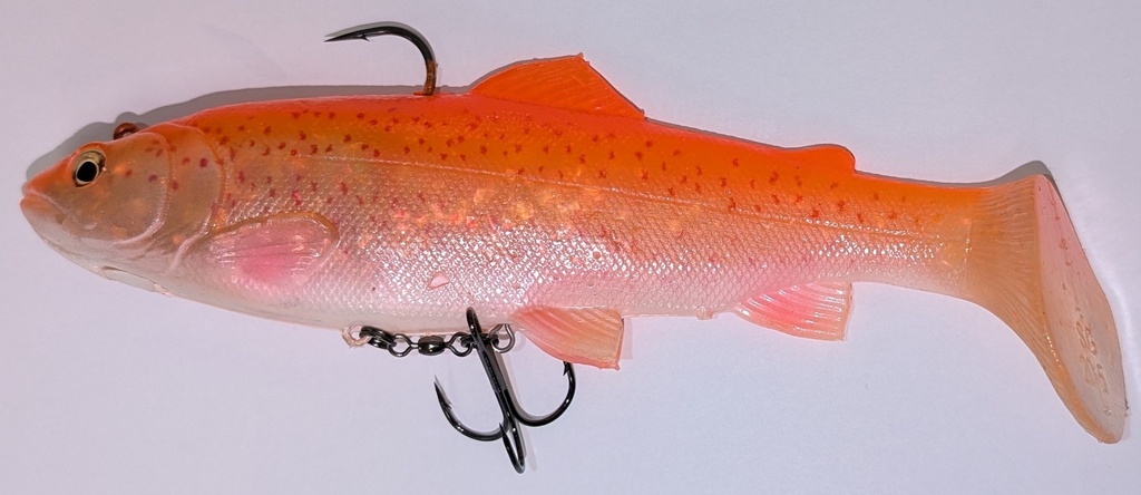[M0811743/CA] Savage Gear 3D trout rattle shad 170 (copie) (clear albino)