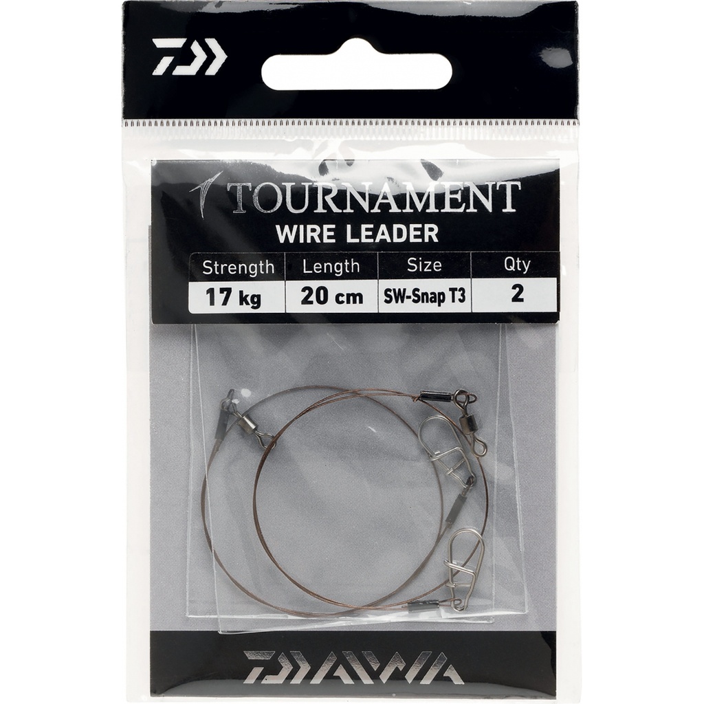 [2181902/12] Daiwa Bas de ligne tournament wire leader 20cm (12kg)