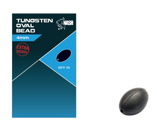 [1093882/04] Nash Tungsten oval bead (4mm)