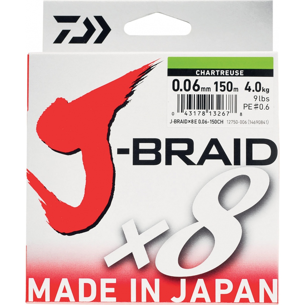 [2181187/24] Daiwa Tresse J Braid X8 300m vert (24/100)